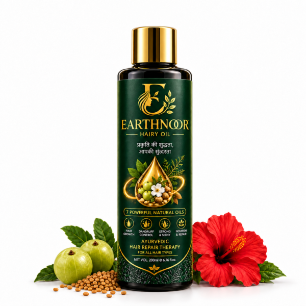EarthNoor Ayurvedic Hair Oil 100% Handmade Hair Oil Herbal Hair Care Oil